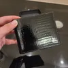 Lussuoso marchio Designer Pocket Pocket Mini portafogli valigetta crocodile in pelle borse in pelle con custodia per passaporto originale Casa di biglietti da visita Casa di carta portatile