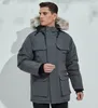 Winter Heren Donsjacks Expeditie Mannen Parka Echte Wasbeer Capuchon Bontkraag Jas Downs Dikke Warme Parka Rood Winter Outlet Outdoor Sport Parka