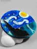 Pins Broches Mignon grand acrylique Van Gogh célèbre peinture broche pour les femmes personnalité résine ly broches rondes broches vêtements bijoux cadeaux L231117