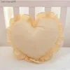 Cojín / Algodón decorativo con volantes Amor Corazón Sofá Cojín Oficina Respaldo Siesta Bolster Viajes Boda Regalos para bebés Juguetes Decoración del hogar