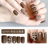 False Nails 30PCS/Box Fake Flash Nail Wearable Sticker High End Good Artificial With Glue Repeat Use