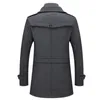Vestes pour hommes hiver automne long coupe-vent manteau mode affaires décontracté épais coupe ajustée veste streetwear mâle pardessus 4XL 231116