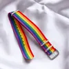 Gioielli regolabili dei braccialetti delle donne popolari del nuovo braccialetto del polsino della tela di colore dell'arcobaleno di modo