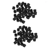 Tapis de bain 80 pièces en caoutchouc noir chaise pieds de table tuyau tube embouts de tube 14 mm