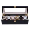Boîtes à montres VANSIHO boîte en bois de luxe 2 3 5 6 10 12 emplacements montres en bois mallette de rangement 231117