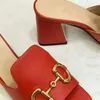 2023Sandal designer été talons hauts sortir une ligne pantoufles fer à cheval style de mode bout ouvert chaussures pour femmes polyvalentes