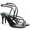 Sandaler Ankel Buckle Super High Heel Women River Designer Summer Sexig lyxkvalitet Lady Shoes Drop 70-Chc-31