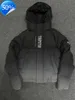 Мужские куртки Trapstar London Decoded Hooded Puffer 2.0 Gradient Black Jacket Мужская термотолстовка с вышивкой Зимнее пальто t