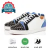 Chaussures de haute qualité Low Cut Platform Sneakers Hommes Femmes Luxurys Designers Vintage Bottoms Mocassins Fashion Spikes Party Luxury Entraîneurs occasionnels avec boîte