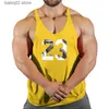 Erkek tank üstleri stringer gym en iyi erkek erkekler singlets fitness yelekleri için zirveler spor salonu gömlek adam kolsuz sweatshirt tişörtler askonluklar adam giyim t230417