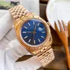 2023 Relógio masculino 41/36mm automático 31mm/28mm relógios de quartzo com caixa safira relógios de pulso à prova d'água luxo limitado casal relógio de ouro relógio de aço inoxidável limitado