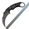 1PCS Nowy M7673 Karambit Claw Knife D2 Stone Wash Bor Bor Full Tang G10 Kamping na zewnątrz Camping Tacing Blade Taktyczne noże z Kydex