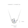 Chains 925 Silver Plated Crescent Moonstone Necklace Women Jewelry Timeless Gift For Her Perfect Christmas And Valentine Day
