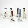 Mini Dab Rig coloré épais verre Bongs narguilés en ligne Perc conduites d'eau 14mm Joint huile plates-formes petit Bong avec 4mm Quartz Banger ZZ