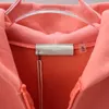 tute da uomo essenziali con cappuccio set da uomo felpe con zip intera zip intera lettere 3D felpa con cappuccio rosa felpa con cappuccio firmata hip hop maglione moda pullover Tech set da donna essenziale con cappuccio