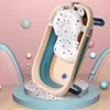 Ing Tubs s Support Foldble Tub Pad Anti-Slip Mat Children Tub Shower Cradle Bed Seat Baby Bath P230417