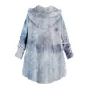 Women's Jackets Jan Jacket Women Soft Vest H Autumn Pocket Winter Tie-dyed Long Sleeve Fleece Rain Coats For Ladies