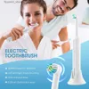 Toothbrush Electric Rotating Toothbrush Ultrasonic Tooth Brushes Rechargeable Automatic Sonic Rotary PoweredToothbrush with 3 Brush Heads Q231117