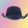 ワイドブリム帽子ユニセックス釣り帽子通気性かぎ針編みの夏の休日の飾り登山ヴィンテージ