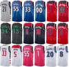 Tryck män kvinna stad basket danilo gallinari jersey 88 landry shamet 20 bilal coulibaly 0 johnny davis 1 xavier kockar 12 deni avdija 8 eugene omoruyi 97 tjänade