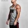 Débardeurs pour hommes Marque d'été Fitness Débardeur Hommes Bodybuilding 2021 Gymnases Vêtements Fitness Hommes Chemise Slim Fit Gilets Maille Singlets Muscle Tops T230417