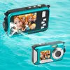 Digitale camera's 2.7 inch tft camera waterdicht 24MP max 1080p dubbel scherm 16x zoom camcorder hd268 onder water cameradigitaal