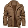 Męskie kurtki mężczyźni kurtki zimowe płaszcze wojskowe multipapiełkowe kurtki ładunkowe Wysokiej jakości męskie bawełniane zwykłe zimowe płaszcze ciepłe parkas rozmiar 6xl 230417
