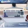 Teclados K86 Teclado mecânico sem fio Swappable Bluetooth 2.4G com tela de exibição e botão rotativo de volume para jogos funcionam 231117