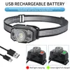 Headlamps Pocketman LED Headlamp Smart Motion Sensor Headlight Zoomable Head USB Rechargeable Lamp Induction Torch