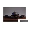 Kaffe te set kinesiska traditionella resesatser lila lera kung fu cup mugg paket keramisk present tekanna med presentlåda droppleverans dh8s2