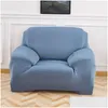 Stuhlhussen 1-Sitzer-Sofa Er Solid Color Stretch Stoff Couch Ers für Wohnzimmer Sectional Corner Sofa Slipers Drop Lieferung nach Hause GA DHPQ3