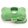 Other Dog Supplies Bone Shaped Poop Bag Dispenser Pet Dog Waste Holder Plastic Garbage Carrier Case Disposal Supplies Drop Delivery Ho Dhh4M