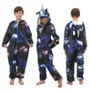 Pyjamas Kigurumi enfants hiver vêtements de nuit enfants Licorne Panda pyjama ensembles bébé filles garçons Panda Licorne Onesies pour 4 6 8 10 12 ans 231116