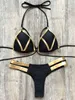 Swimwear de mujeres 2019 Estampado de oro Bikini Bikini Set sexy de mujeres acolchadas traje de baño bikini traje de baño de brasil de verano T230417