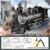 Puzzles Piececool Puzzle 3D Metal Mogul Locomotive 282pcs Model Model Zestaw budowlany DIY Toys dla dorosłych 231116