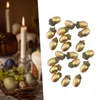 Decorative Flowers 20Pcs Artificial Acorns Crafting Harvest Fall Autumn Simulation Mini For Christmas Wedding Po Props Decoration