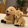 Plüschpuppen 35 75 cm Simulation Labrador Hundespielzeug Kreative realistische Tierwelpen Gefüllte Stofftiere für Kinder Geburtstagsgeschenk 231116