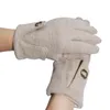 Damen-Luxus-Handschuh, Schaffell-Handschuhe, modische Designer-Handschuhe mit Buchstaben-Bowknot, modische Handschuhe, warme Plüsch-Gants, süße Mädchen