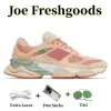 9060 9060S Homens homens tênis de corrida Joe Freshgoods Bodega preta branca x Age of Discovery Bricks Wood Rain Cloud Natural Indigo Mens Mens Esportes