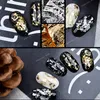 1 scatola Oro Argento Foil per unghie Decorazioni per nail art Adesivi Fogli irregolari Carta adesiva 3d Glitter Flakes Fai da te Manicure Nail ArtAdesivi Decalcomanie Strumenti per nail art