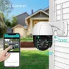 New 1080P PTZ Wifi IP Camera Outdoor 4X Digital Zoom AI Human Detect Wireless Camera H.265 P2P Audio 2MP 3MP Security CCTV Camera