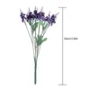 Fleurs décoratives 1 Bundle 10 Têtes Artificielle Romantique Provence Lavande Vase De Mariage En Plastique Pour La Décoration Intérieure Faux Plante