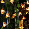 LED-Strings Solarbetriebene niedliche Honigbiene führte Lichterkette 20 LEDs Biene im Freien Gartenzaun Terrasse Weihnachtsgirlande beleuchtet Gartendekoration P230414
