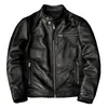 Men S Leather Faux Spring Jacket Motorcykeljackor Man äkta blazer Slim Fashion Biker Coat Cowhide Mankläder 231117