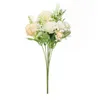 Couronnes De Fleurs Décoratives Hortensia Vert Boule De Soie Artificielle Blooming Pivoine Bouquet Faux Plantes Pour Centres De Mariage Stage Home Tab