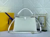 TZ Ladie Brand Small Borse Capucines BB Serie BB Designer morbido White White White Guida Borsa a traversa in pelle vera e propria borse per spalle