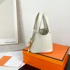 Mulher de luxo com fechadura Bolsa de ombro projetada famosa cor pura Bolsas de balde Bolsas de estilo fashion Bolsas de corpo cruzado Bolsas de embreagem bolsas vagabundo carteira