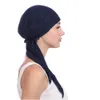 Vrouwen India kralen moslim stretch tulband hoed katoen haar staart hoofd sjaal wrap head banie casual head wrap sjaal