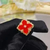 Klassischer Designer-Halskettenschmuck, Buccellati-Schmuck, Luxusmarke, weißes Fritillaria-Set, französisches vierblättriges Gras-Armband, rote Achat-Halskette, Ring, Ohrringe, weiblich