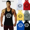 Mannen Tank Tops Mannen Print Stijl Gym Casual Sport Singlet Tank Top Tee Stringer Bodybuilding Spier Fitness Vest T230417